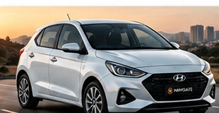 Illustrative white Hyundai i20