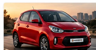 Illustrative red Kia Picanto